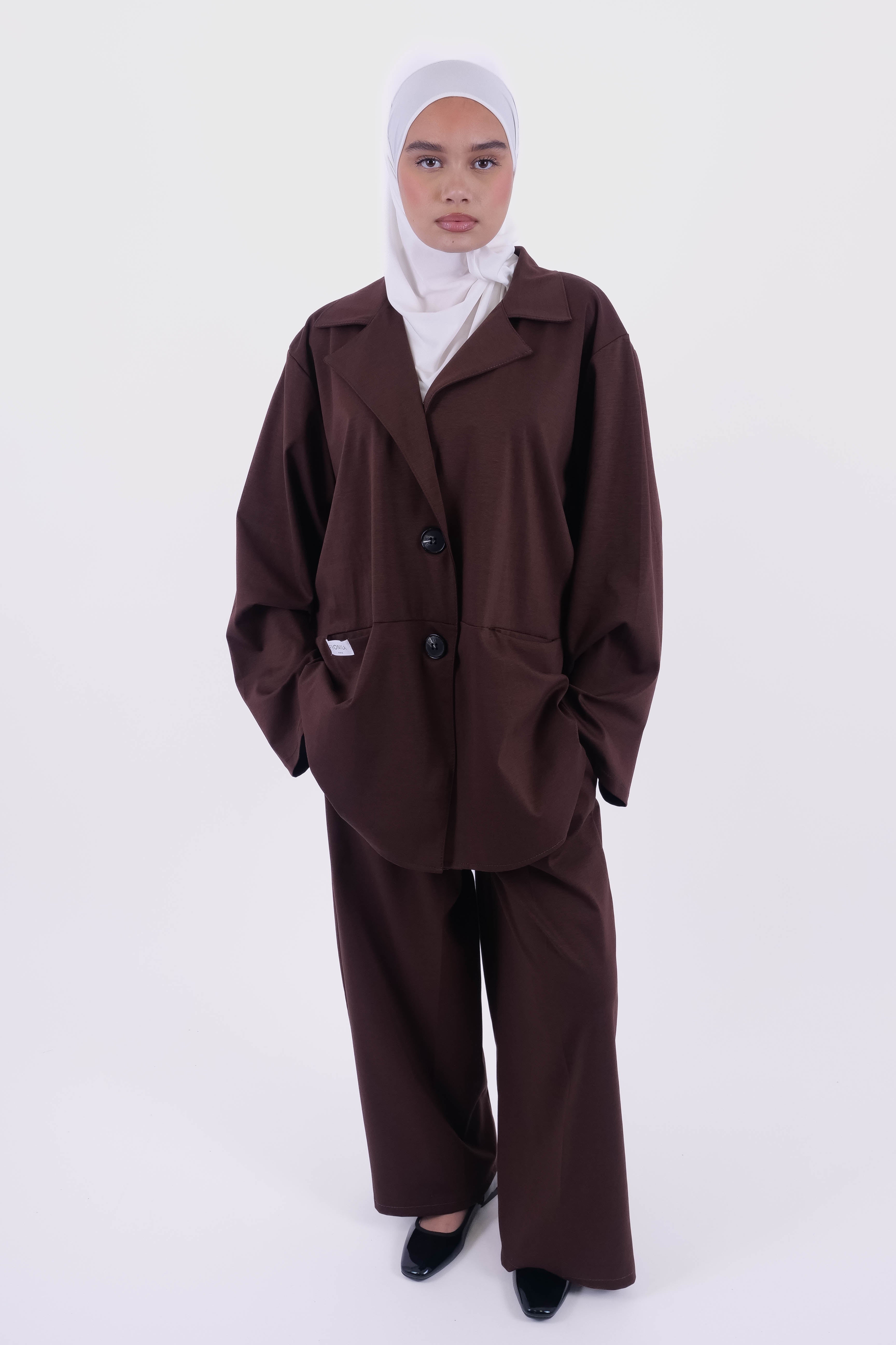 ENSEMBLE ZYRA OVERSIZE MARRON