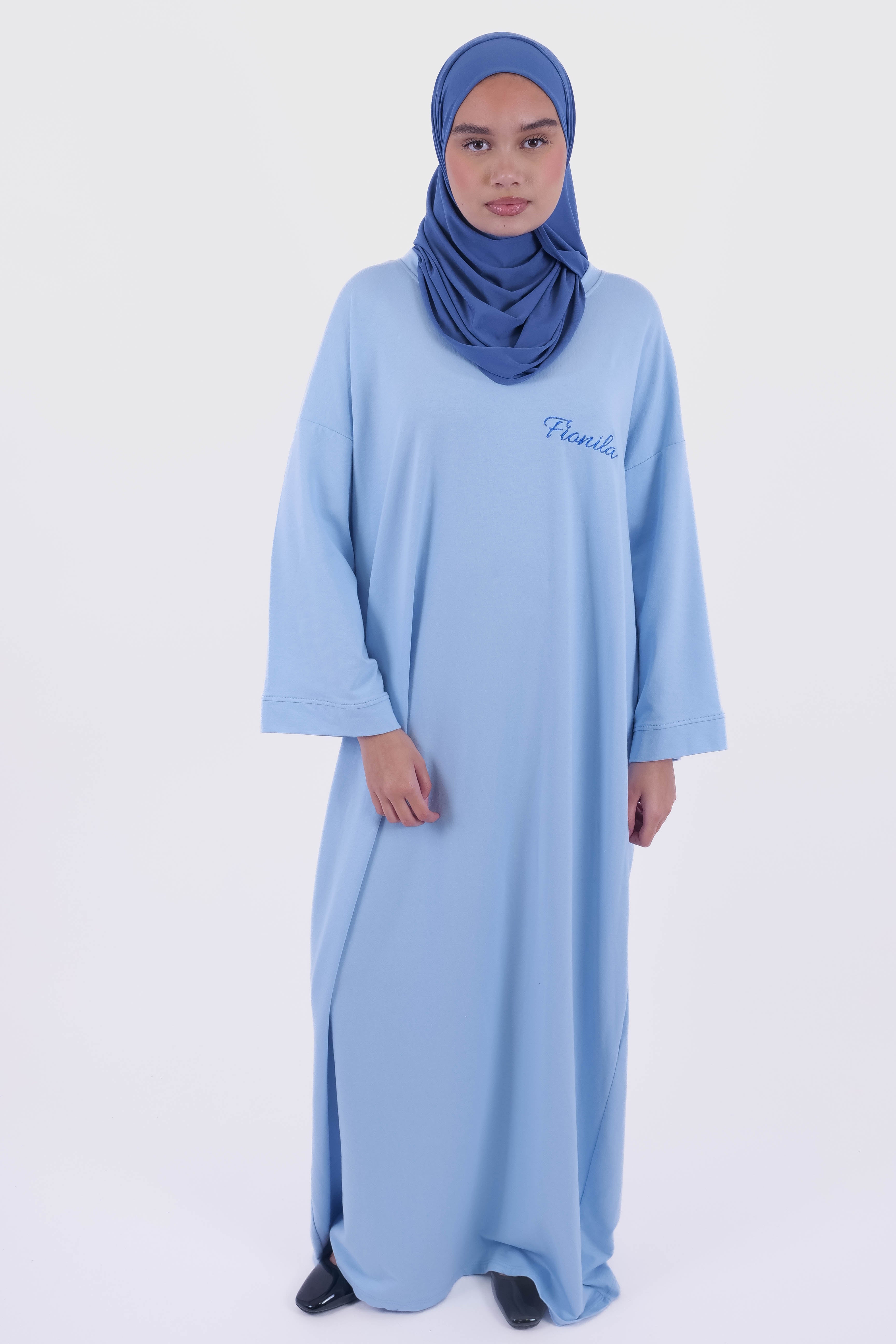 ROBE OVERSIZE BLEU