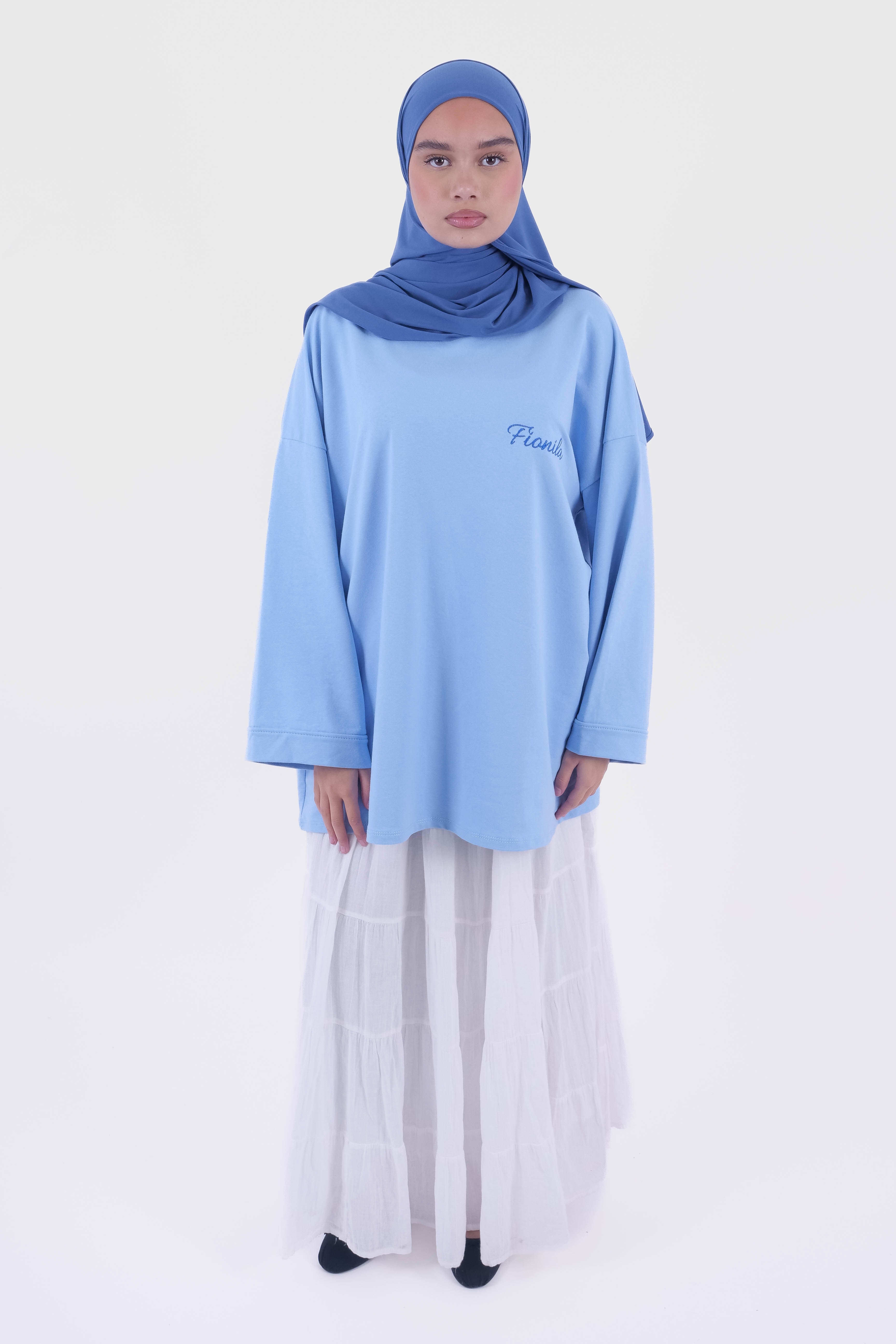 T-SHIRT OVERSIZE AQUA