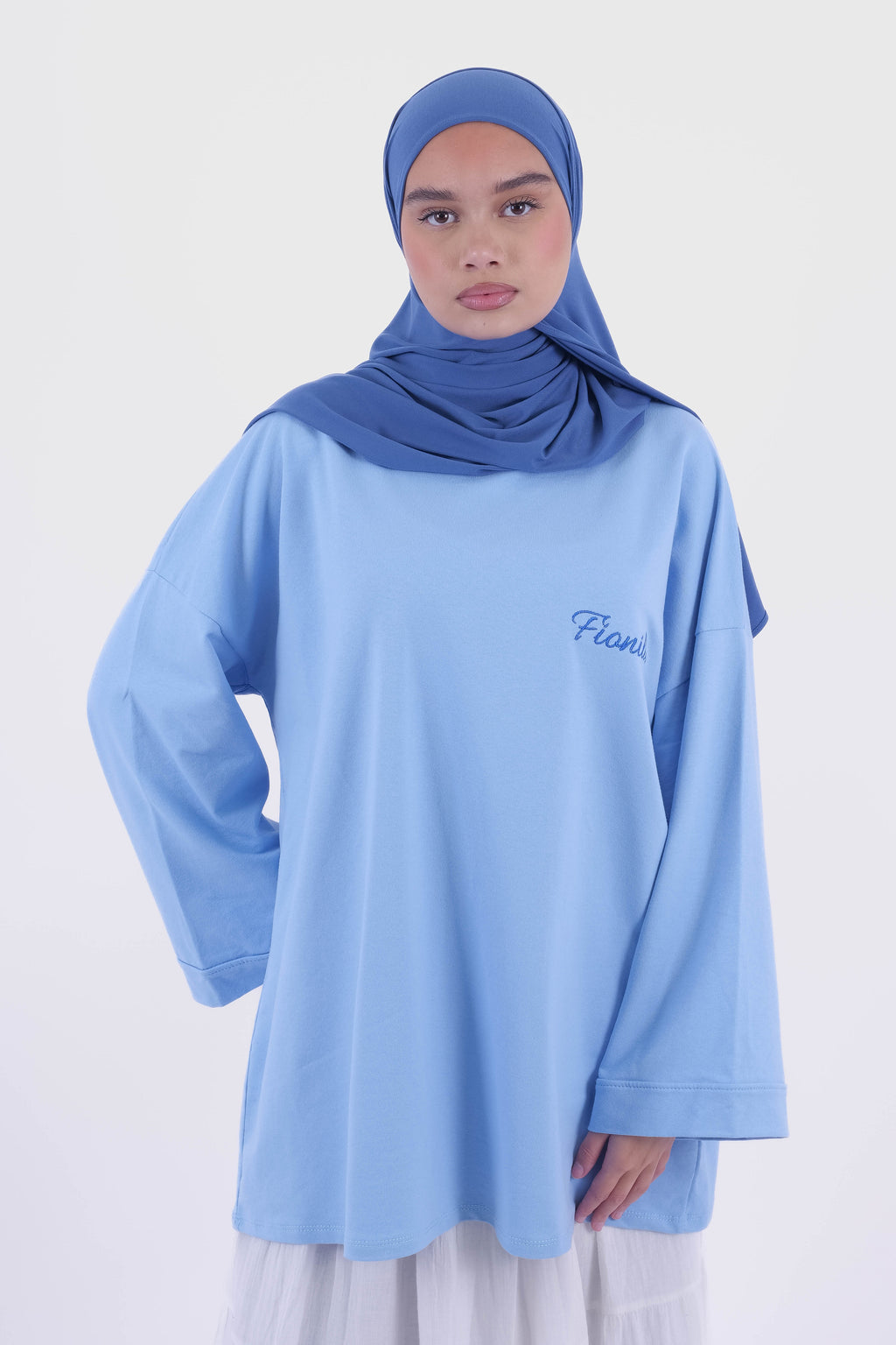 T-SHIRT OVERSIZE AQUA