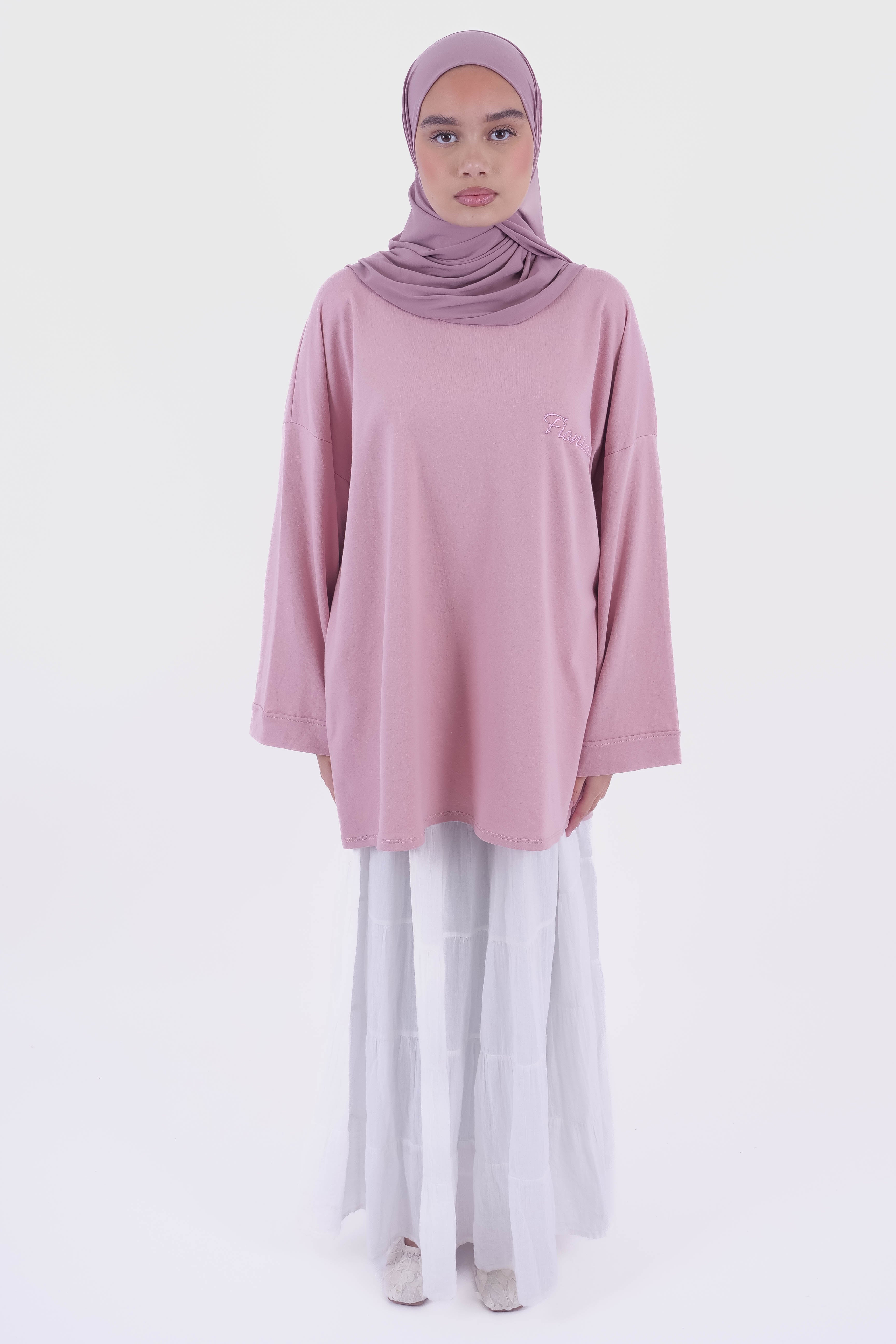 T-SHIRT OVERSIZE PASTEL PINK