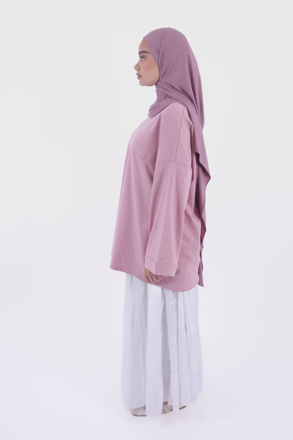 T-SHIRT OVERSIZE PASTEL PINK