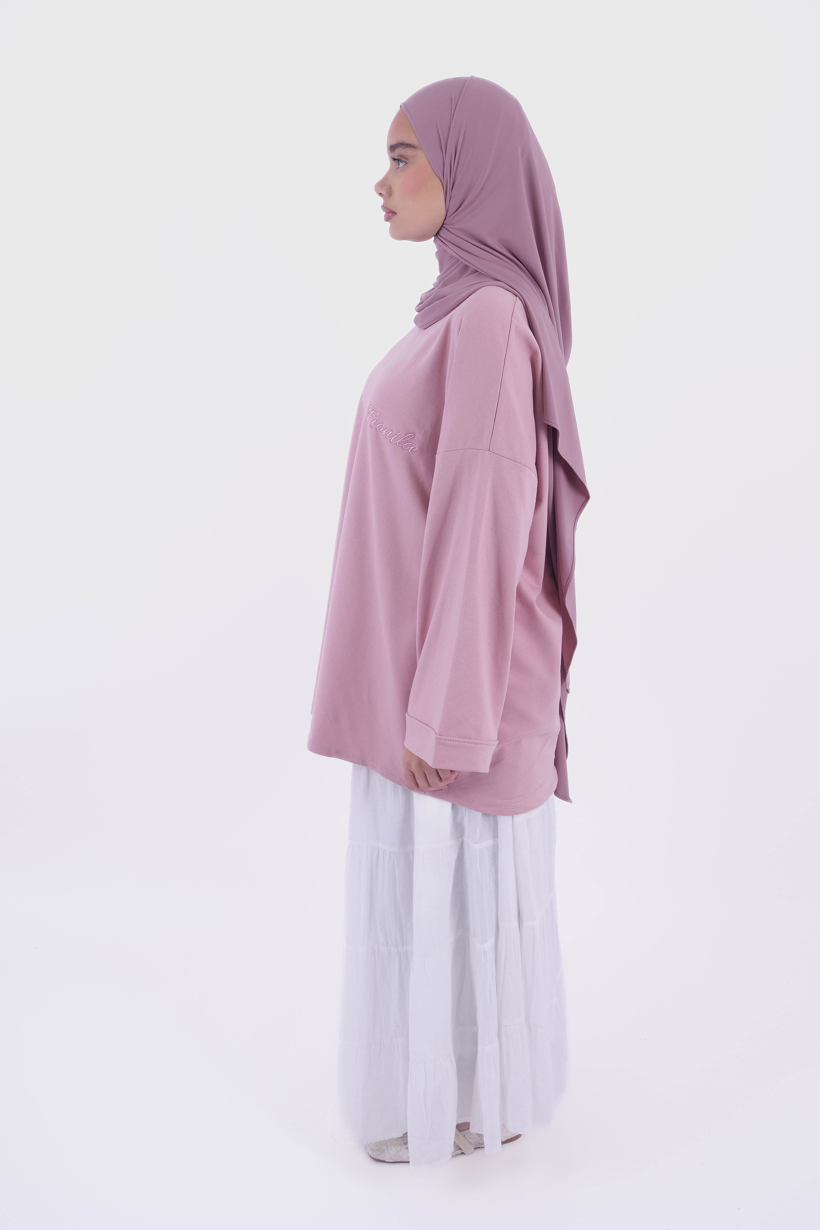 T-SHIRT OVERSIZE PASTEL PINK