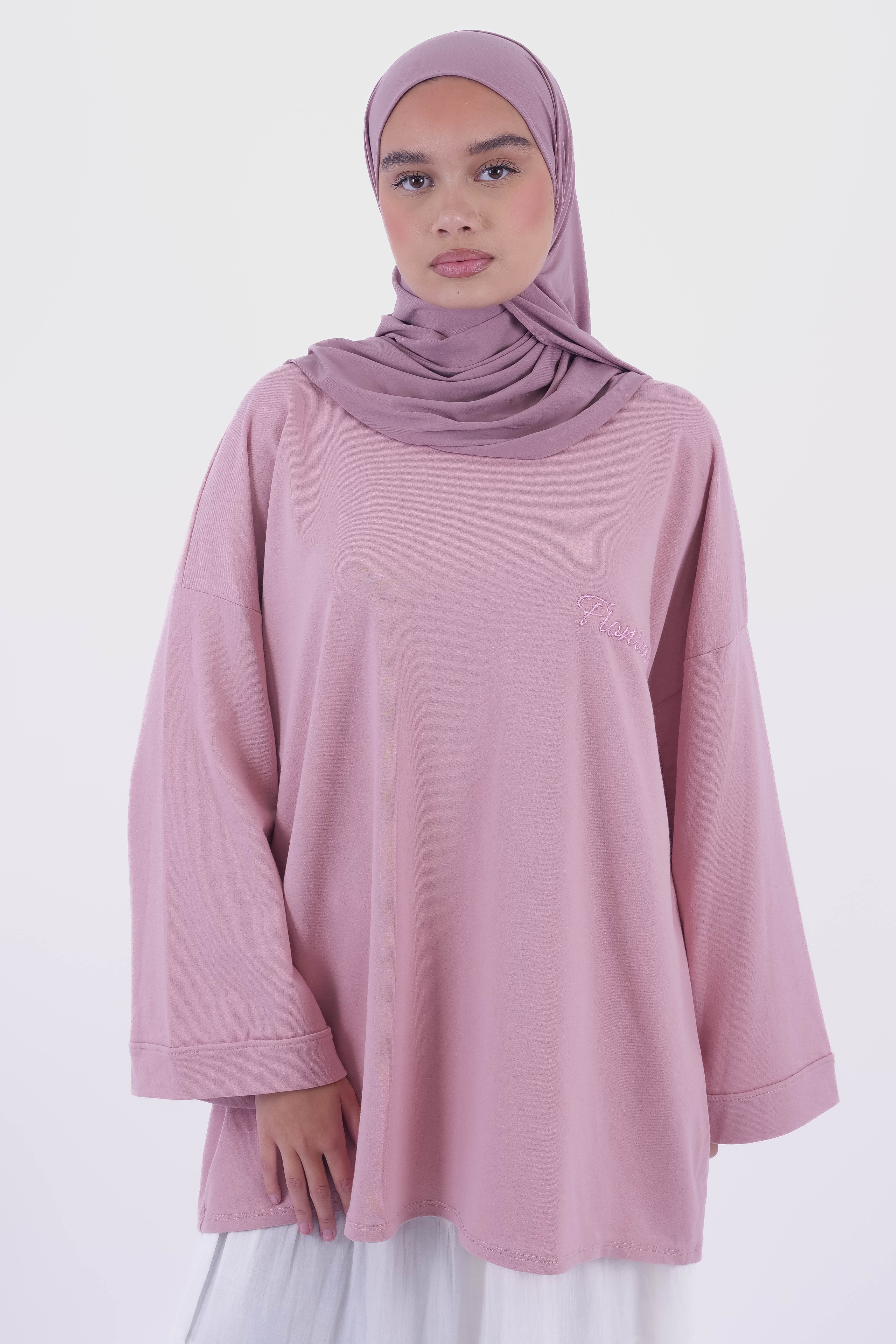 T-SHIRT OVERSIZE PASTEL PINK