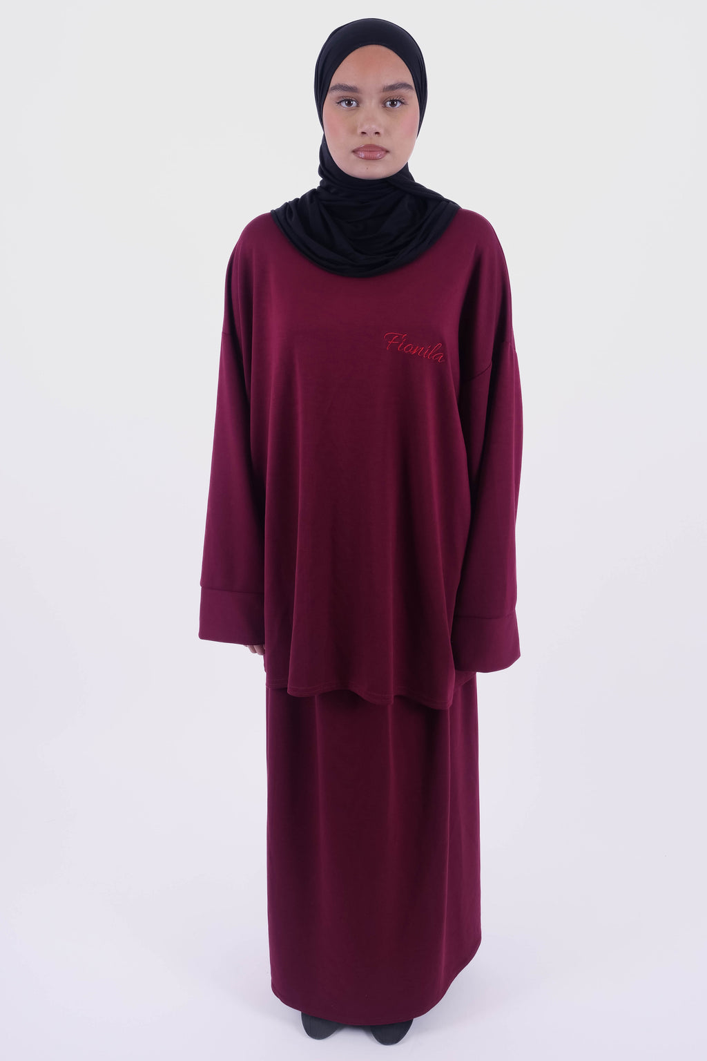 ENSEMBLE JUPE OVERSIZE CERISE