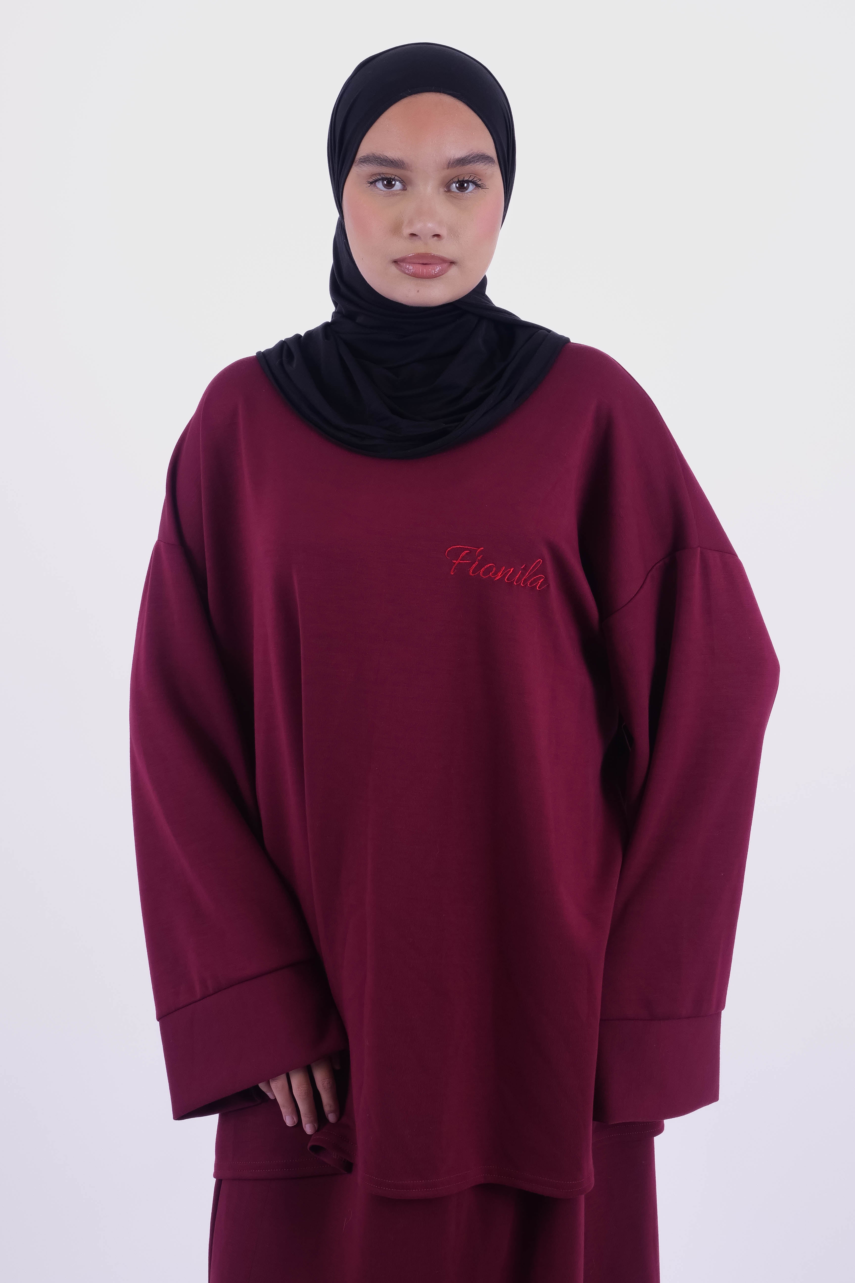 ENSEMBLE JUPE OVERSIZE CERISE