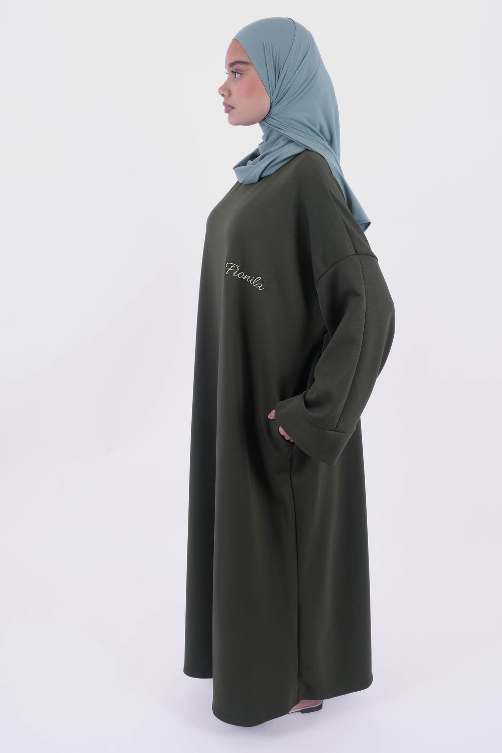 ROBE ESSENTIEL KAKI ELEGANT