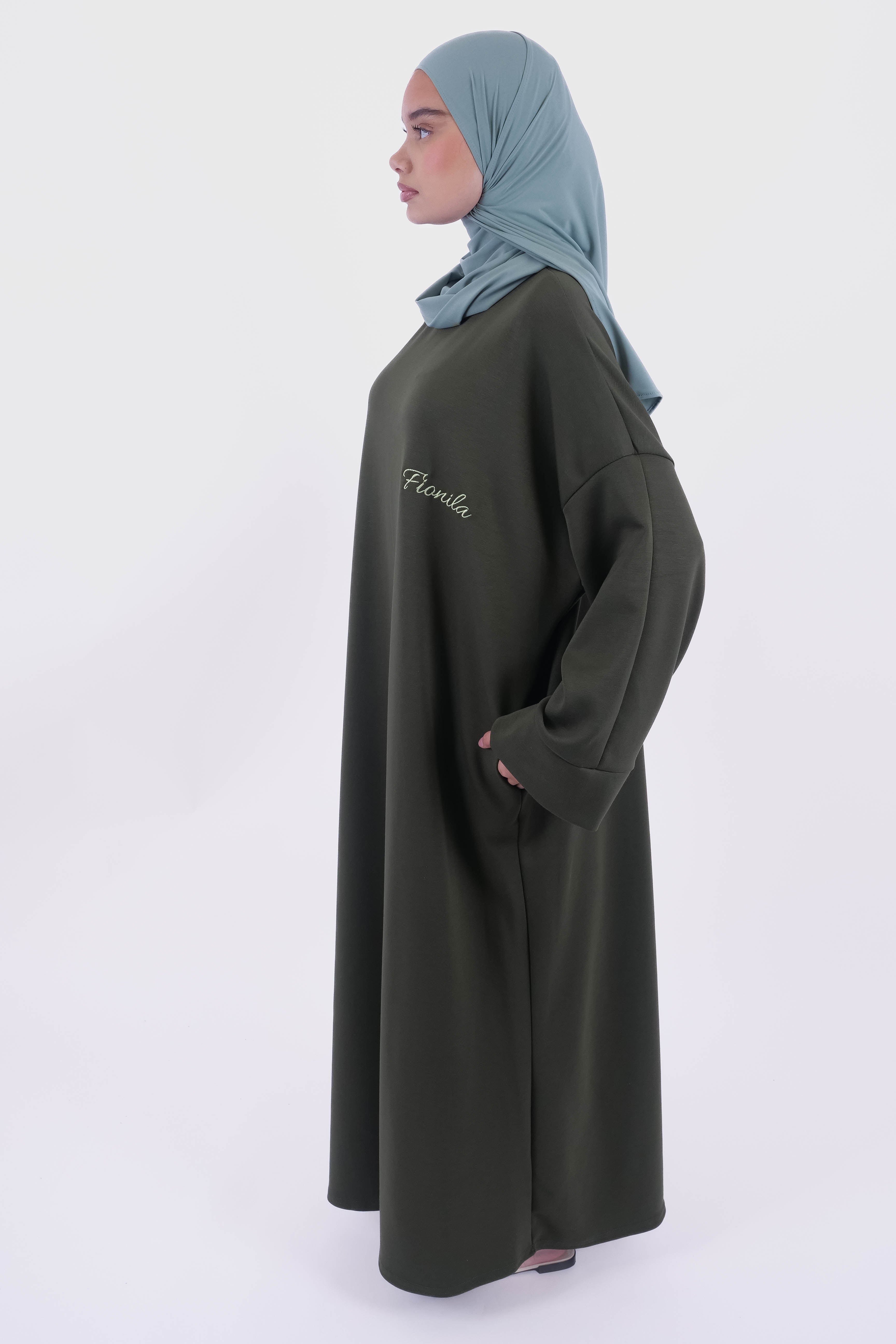 ROBE ESSENTIEL KAKI ELEGANT