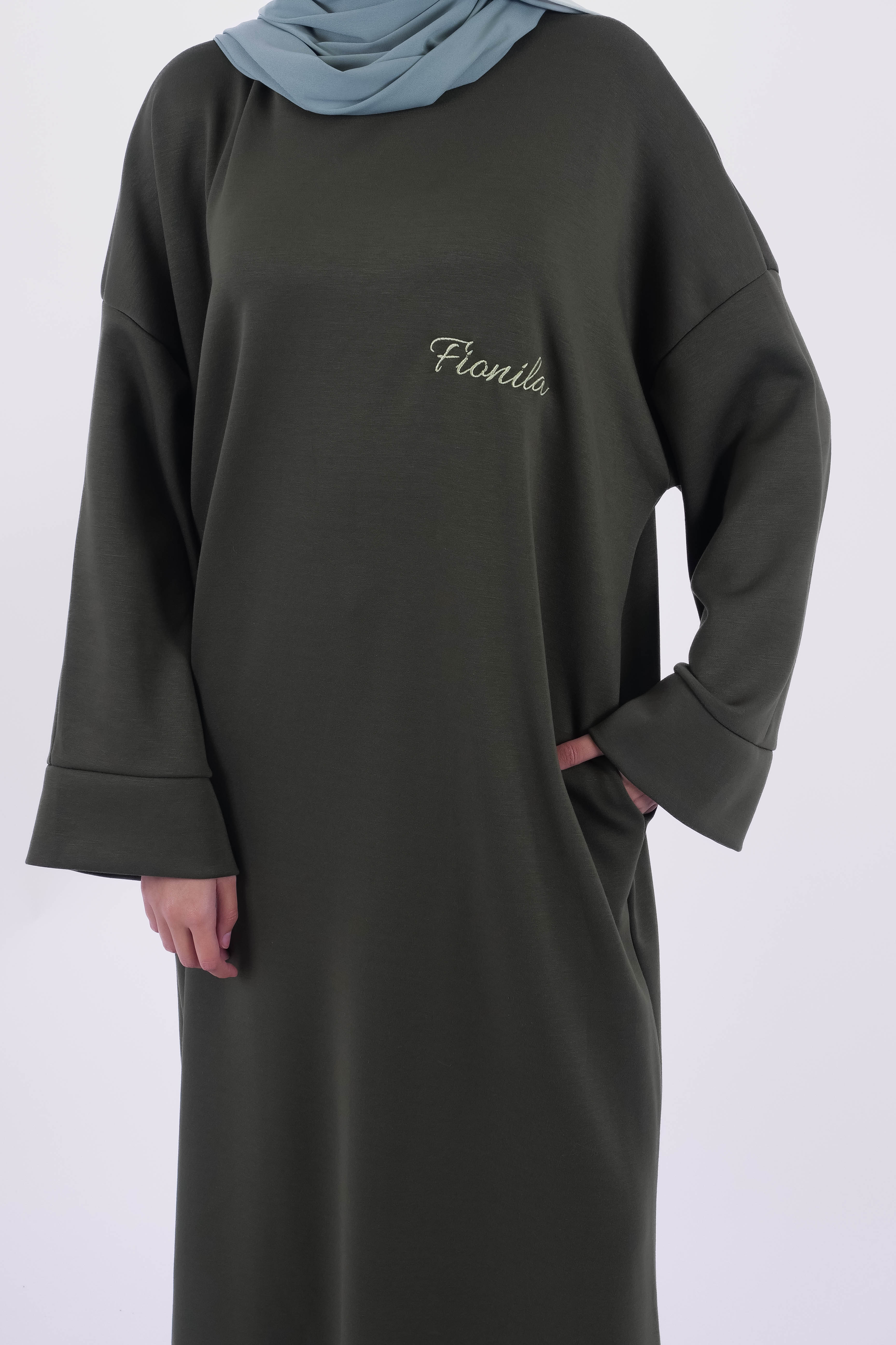 ROBE ESSENTIEL KAKI ELEGANT